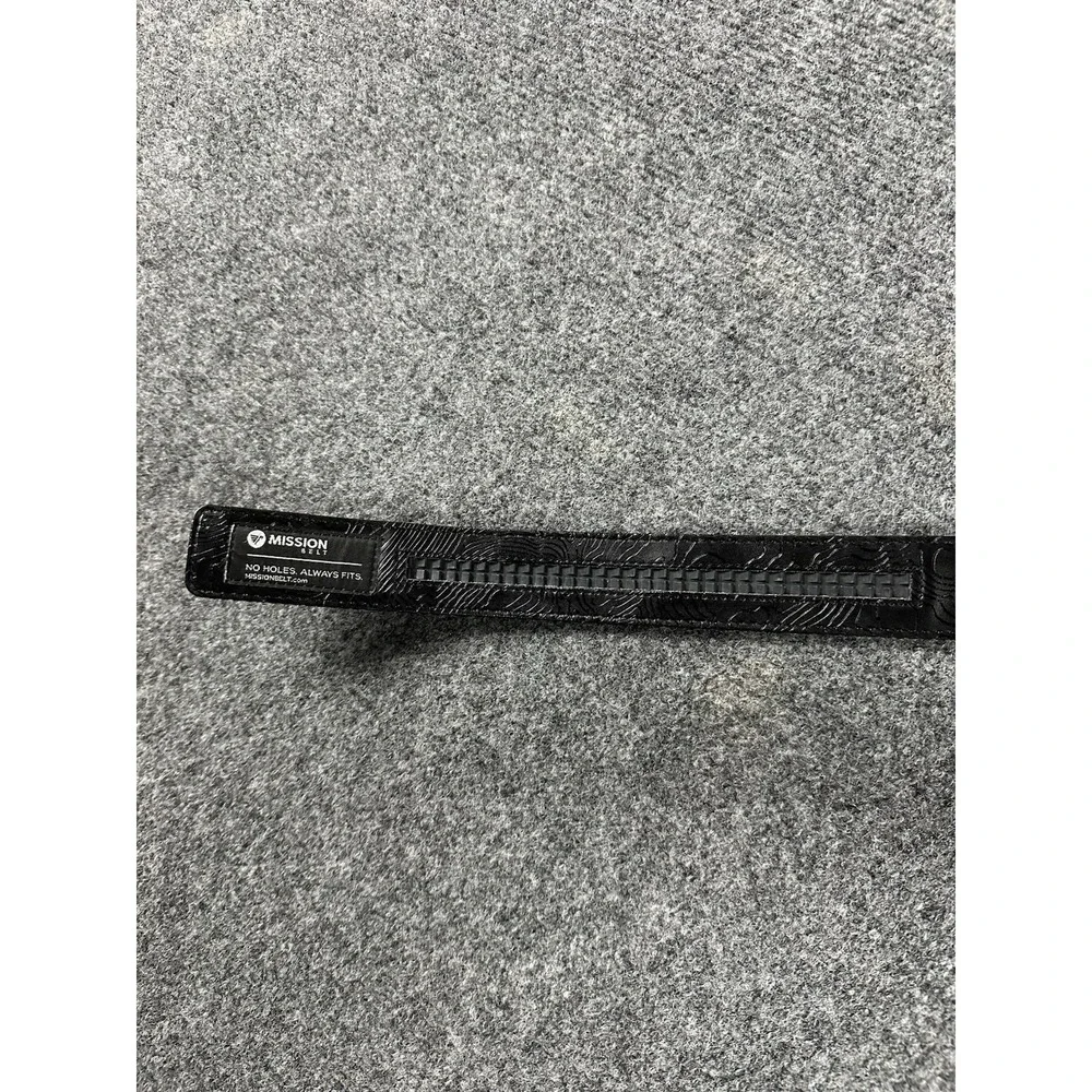 NEW Mission Belt Black Nylon Belt + Steel Buckle Size: Medium up to 35